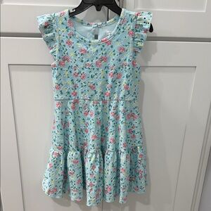 Tahari Girl Eyelet Floral Dress